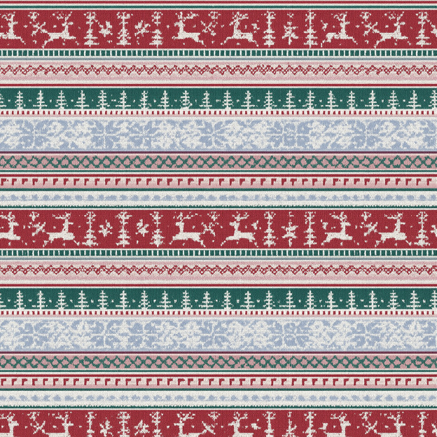 Snowy Stripes All-Over Print Family Matching Pajama Sets