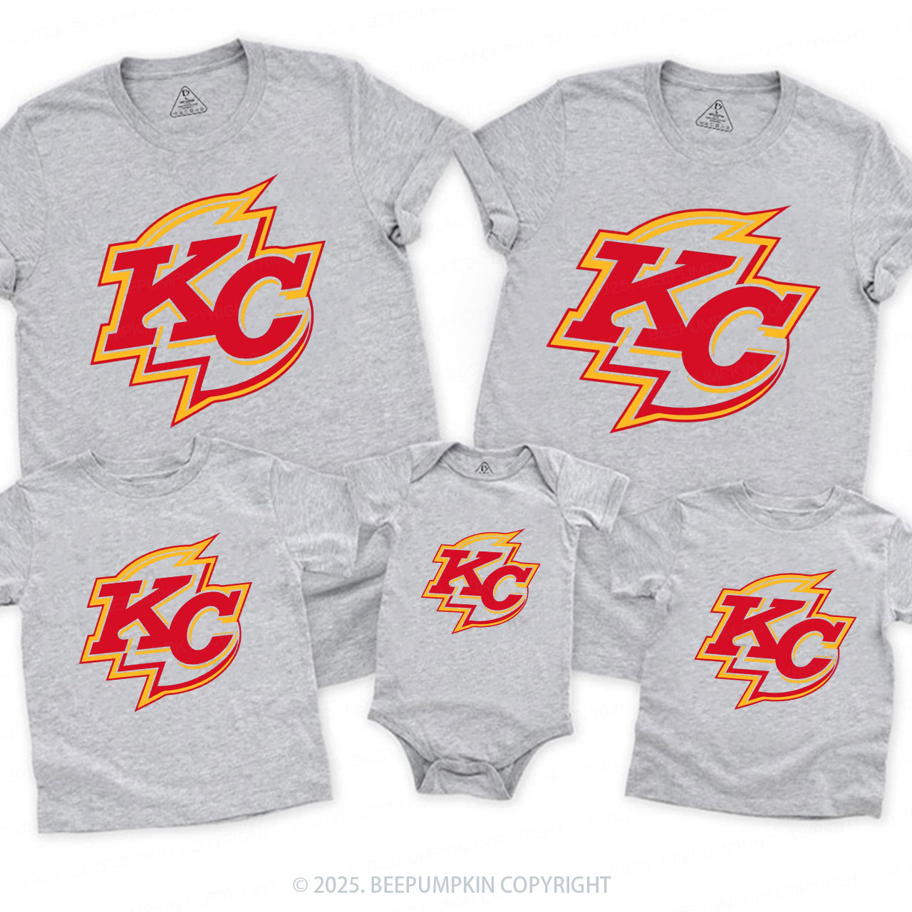 Red Flash KC Family Matching Tees Beepumpkin