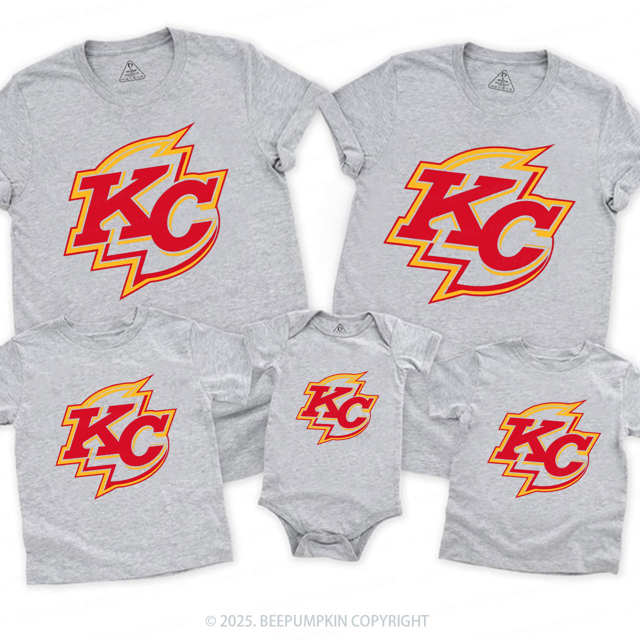 Red Flash KC Family Matching Tees Beepumpkin