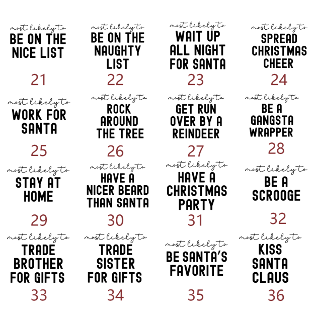 Family Christmas Shirts Most Likely To Funny Party T-shirts Beepumpkin