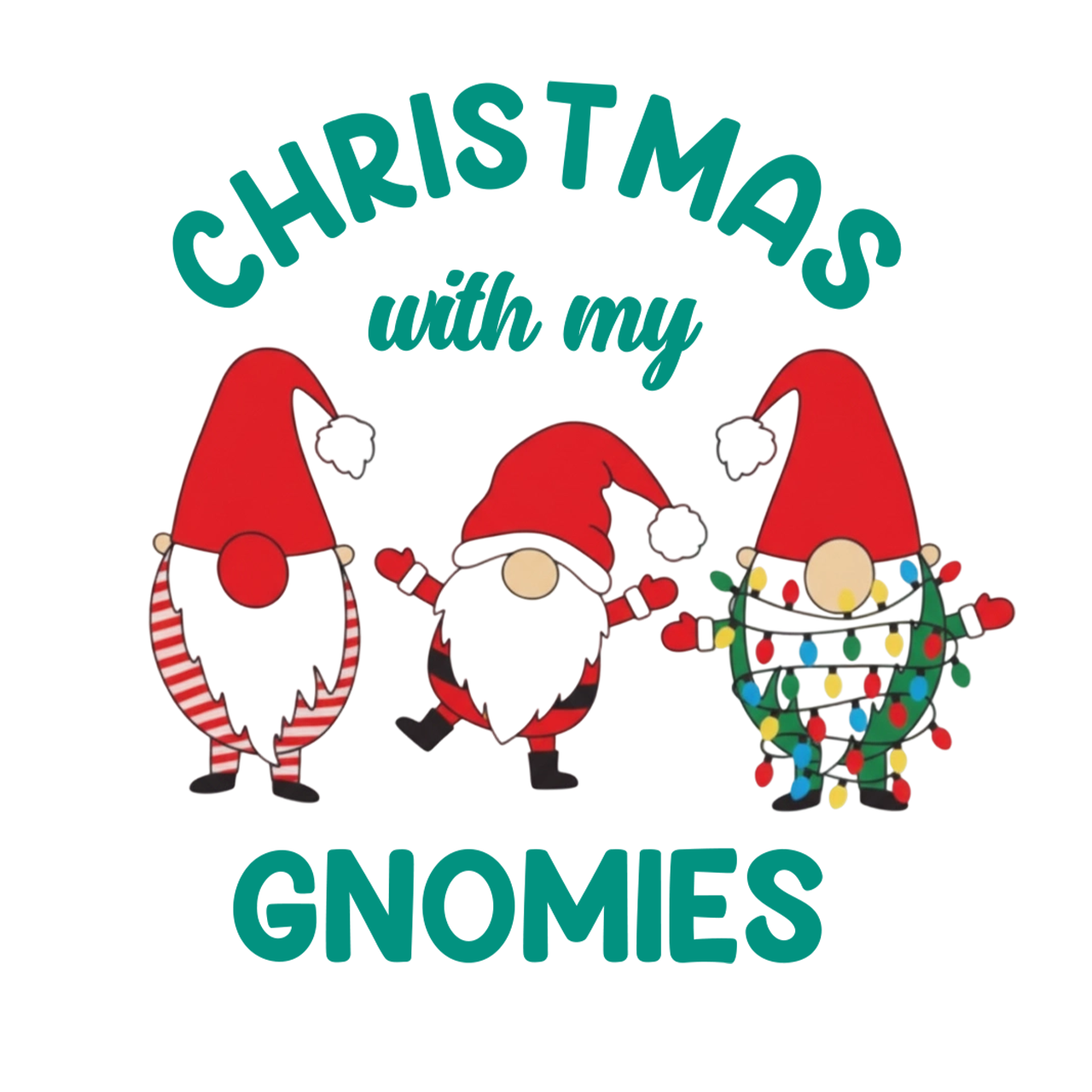Christmas With My Gnomes Family Matching Gnomes Pajamas Beepumpkin