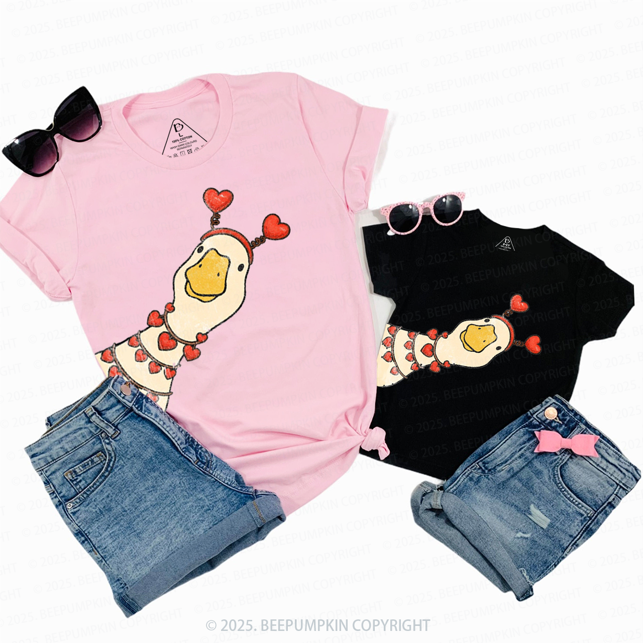 Valentine Goose Family Shirt