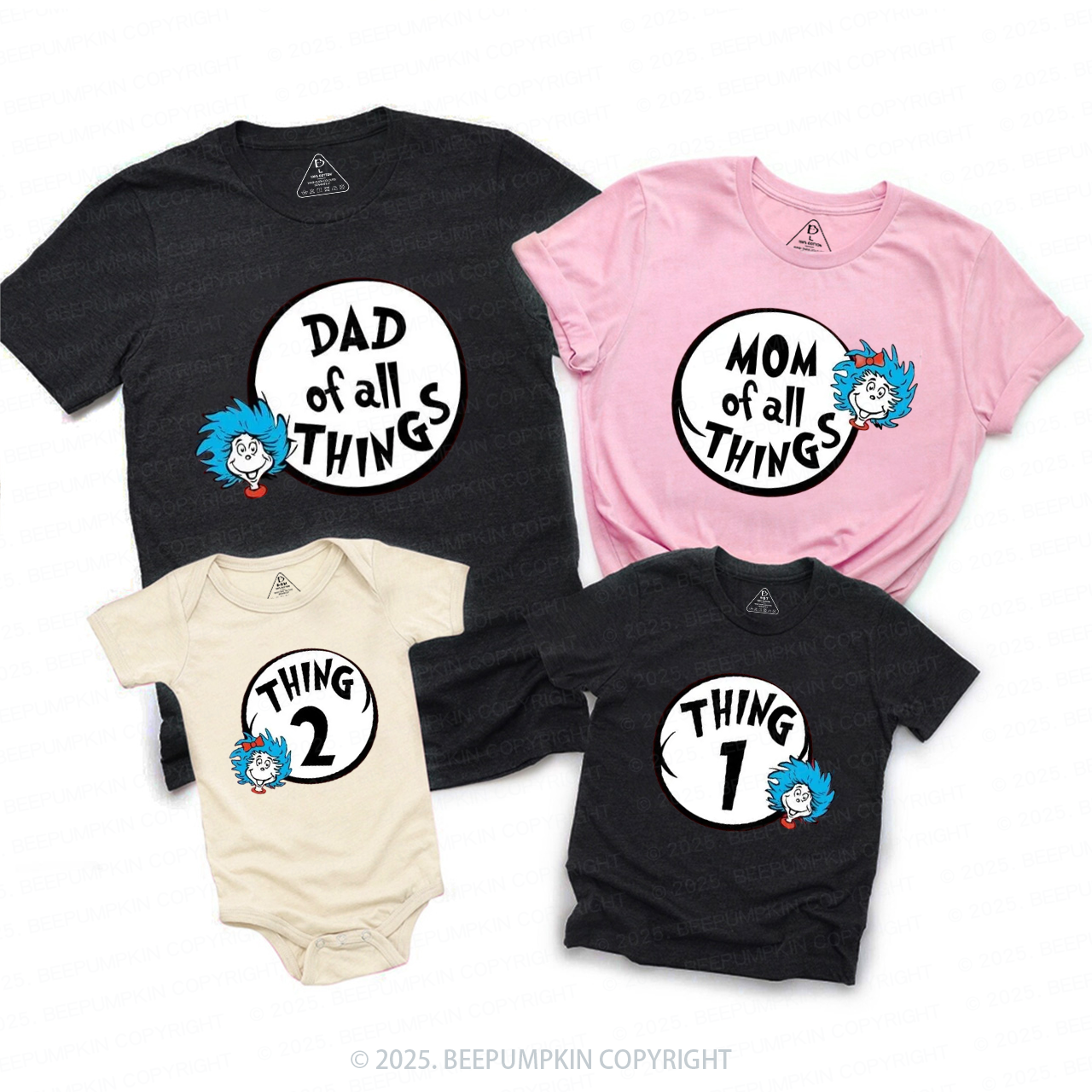 Personalized All My Favorite Things Family Matching Tees Beepumpkin