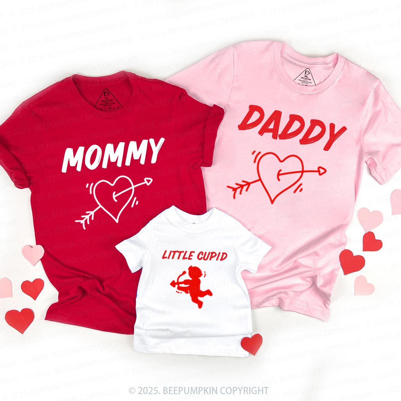Personalized Little Cupids Crew Valentine's Day Family Shirt