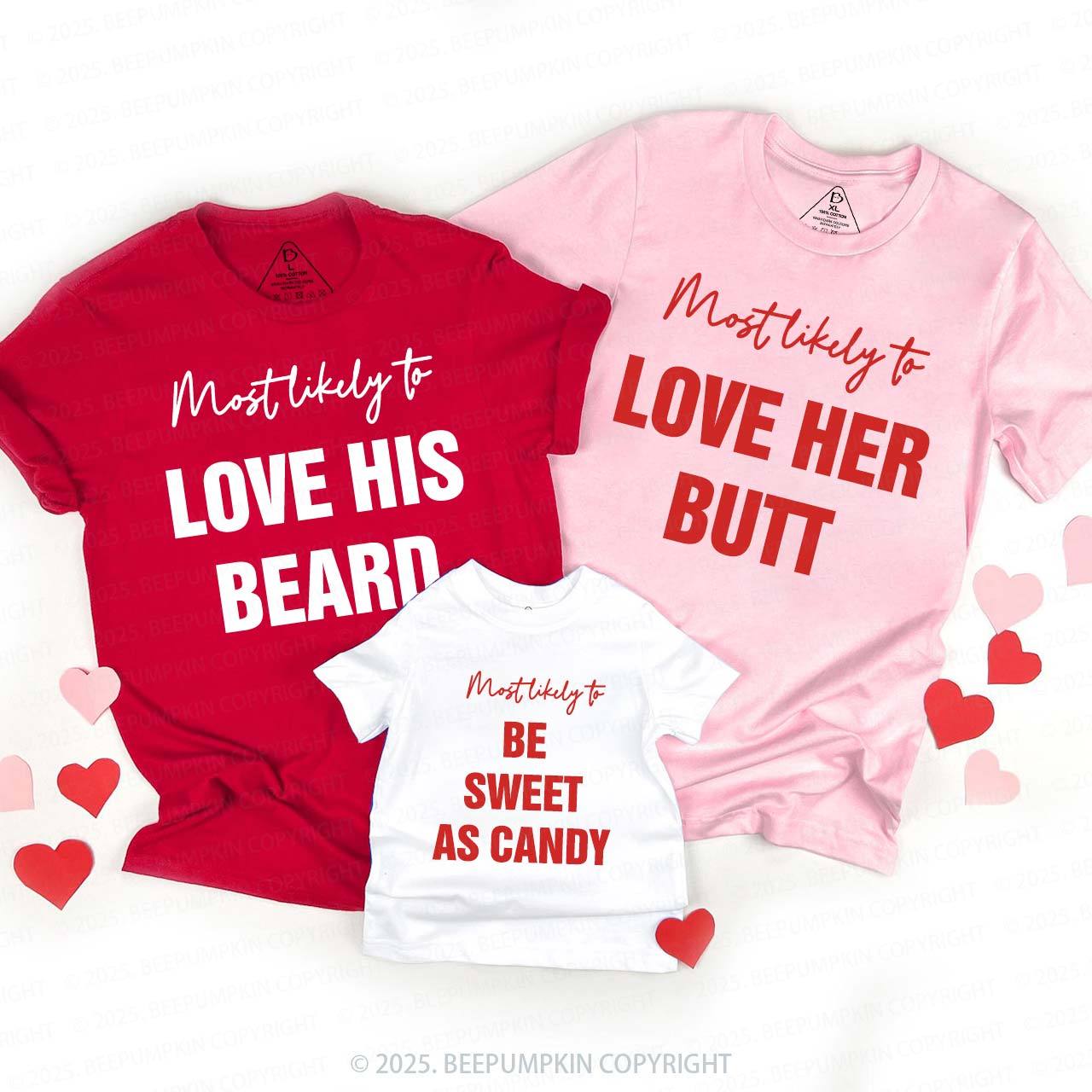 Personalized Most Likely To 20 Valentine's Day Family Shirt