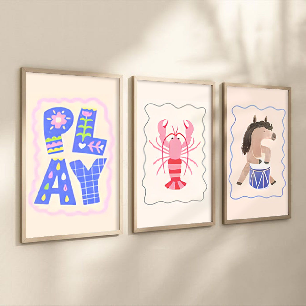 Modern Kid's Room Digital Nursery Wall Art