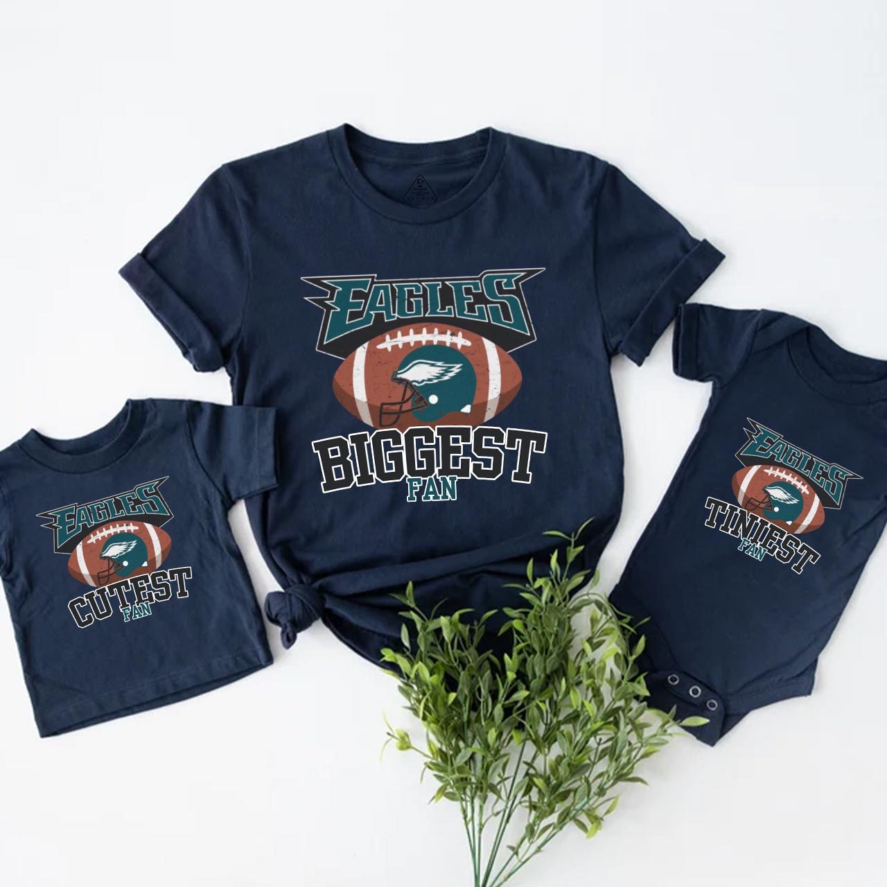Personalized Football Biggest Fan Family Matching Tees Beepumpkin