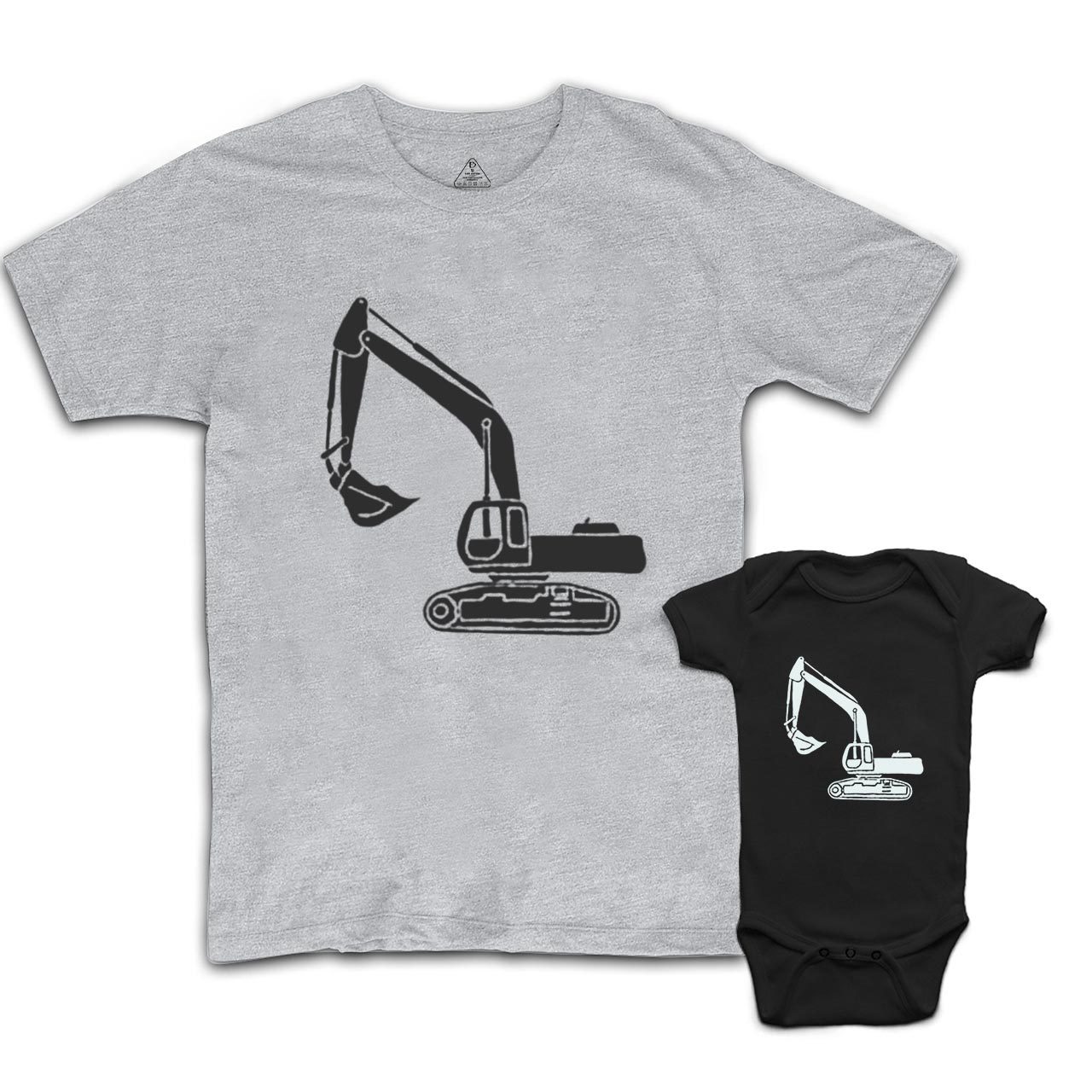 Excavator Du Dad&Me Matching Shirts