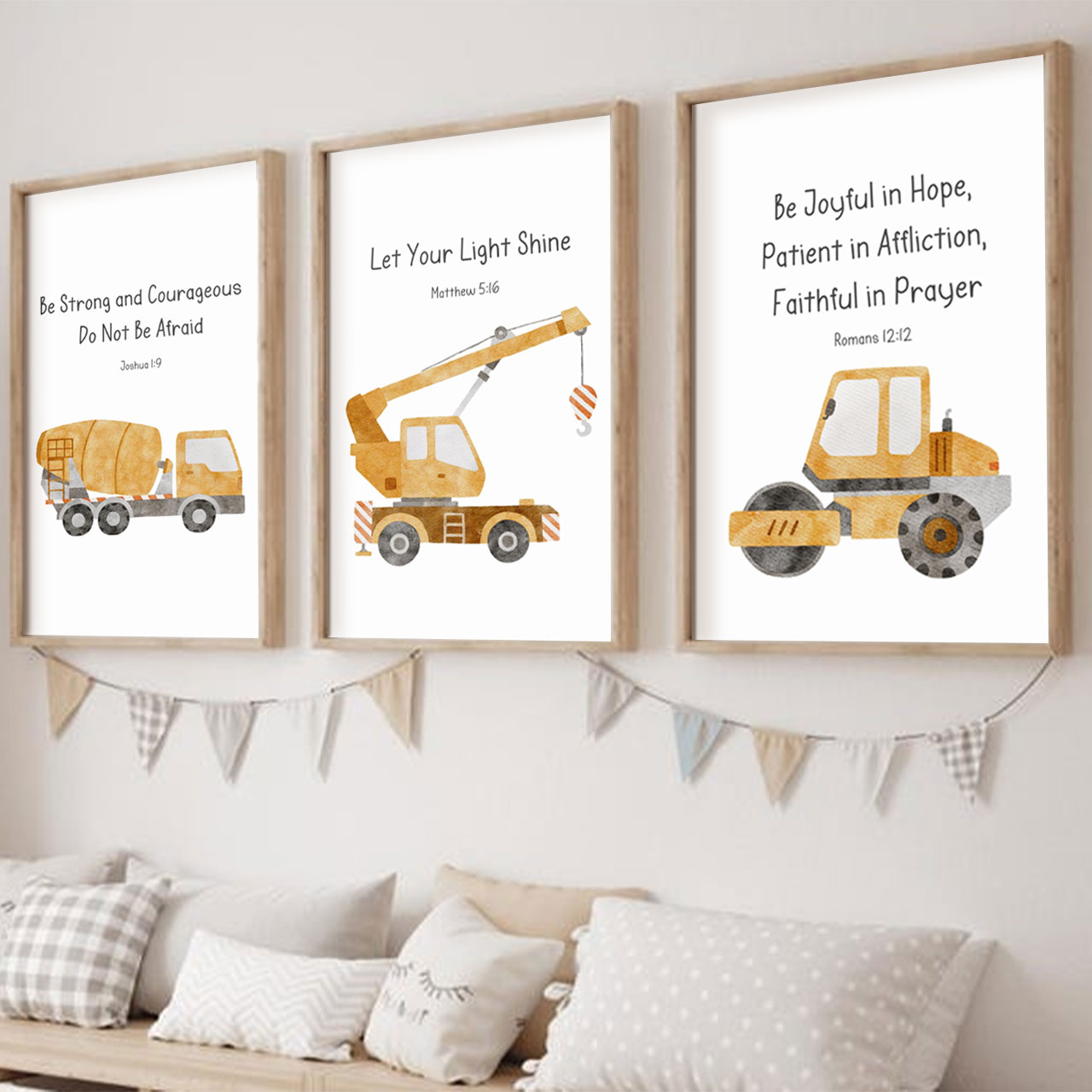 Faith Under Construction Digital Nursery Wall Art