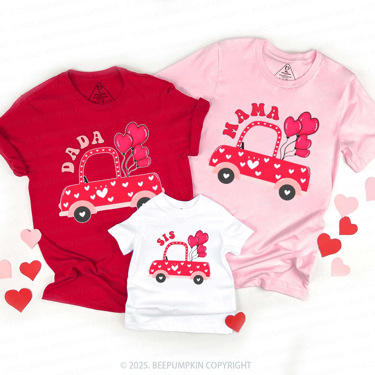 Personalized Love Ride Valentine's Day Family Shirt