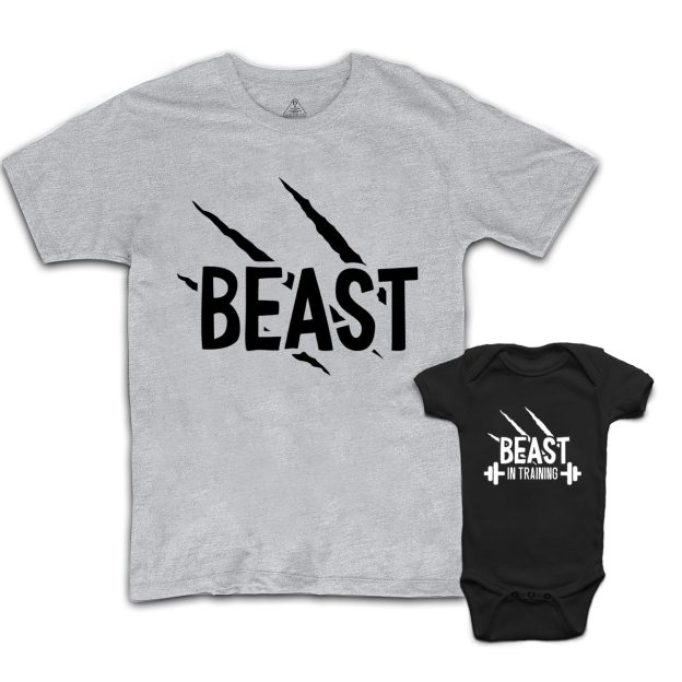 Beast And Beast In Training Dad&Me Matching Shirts