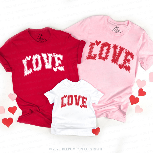 Team Love Valentine's Day Family Shirt