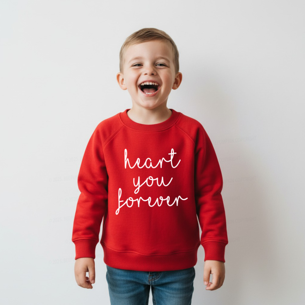 Heart You Forever Valentine's Day Kid's Sweatshirt