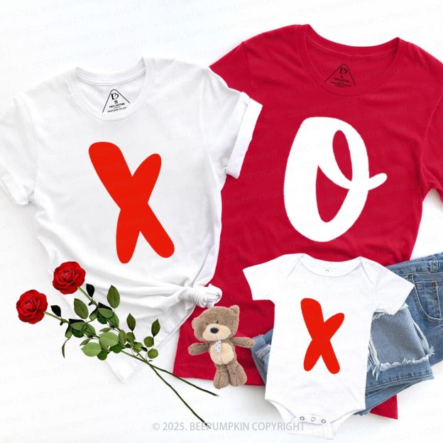 Personalized XO Love Family Shirt