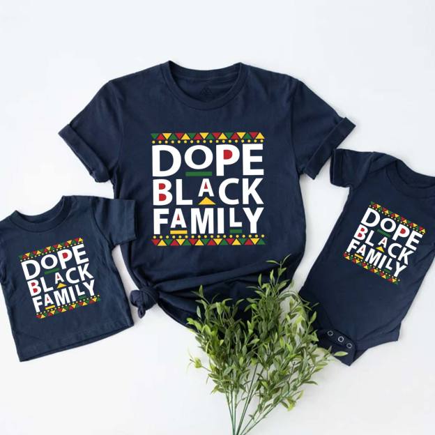 Dope Black Family Matching Tees Beepumpkin