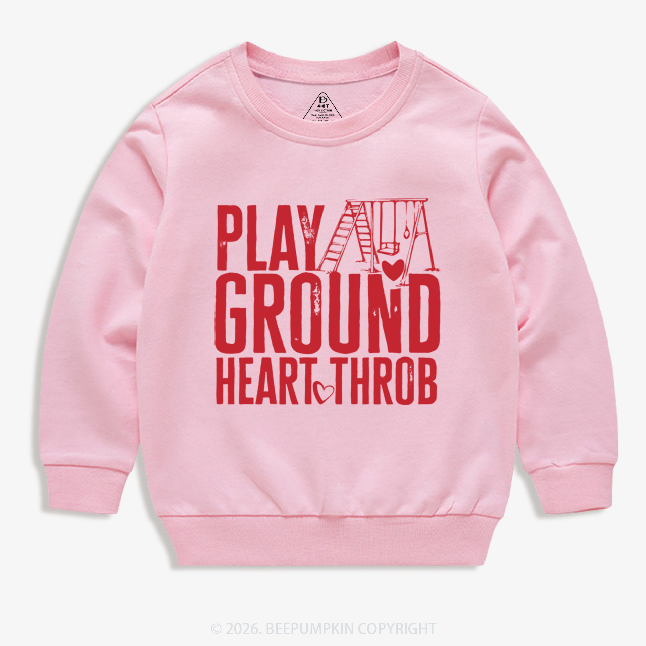 Playground Heartthrob Valentine's Day Kid's Sweatshirt