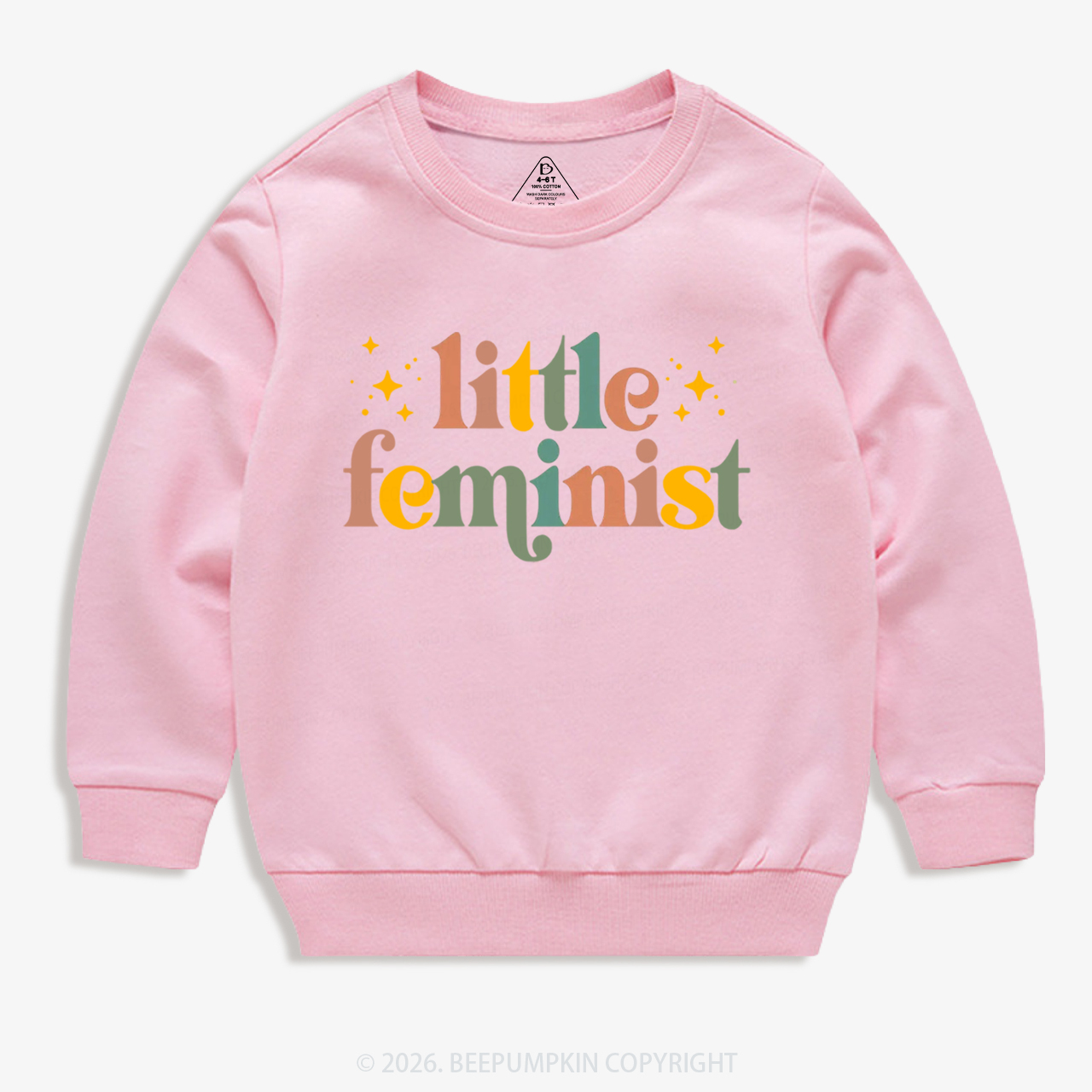  Vintage Little Feminist Kid's Sweatshirt