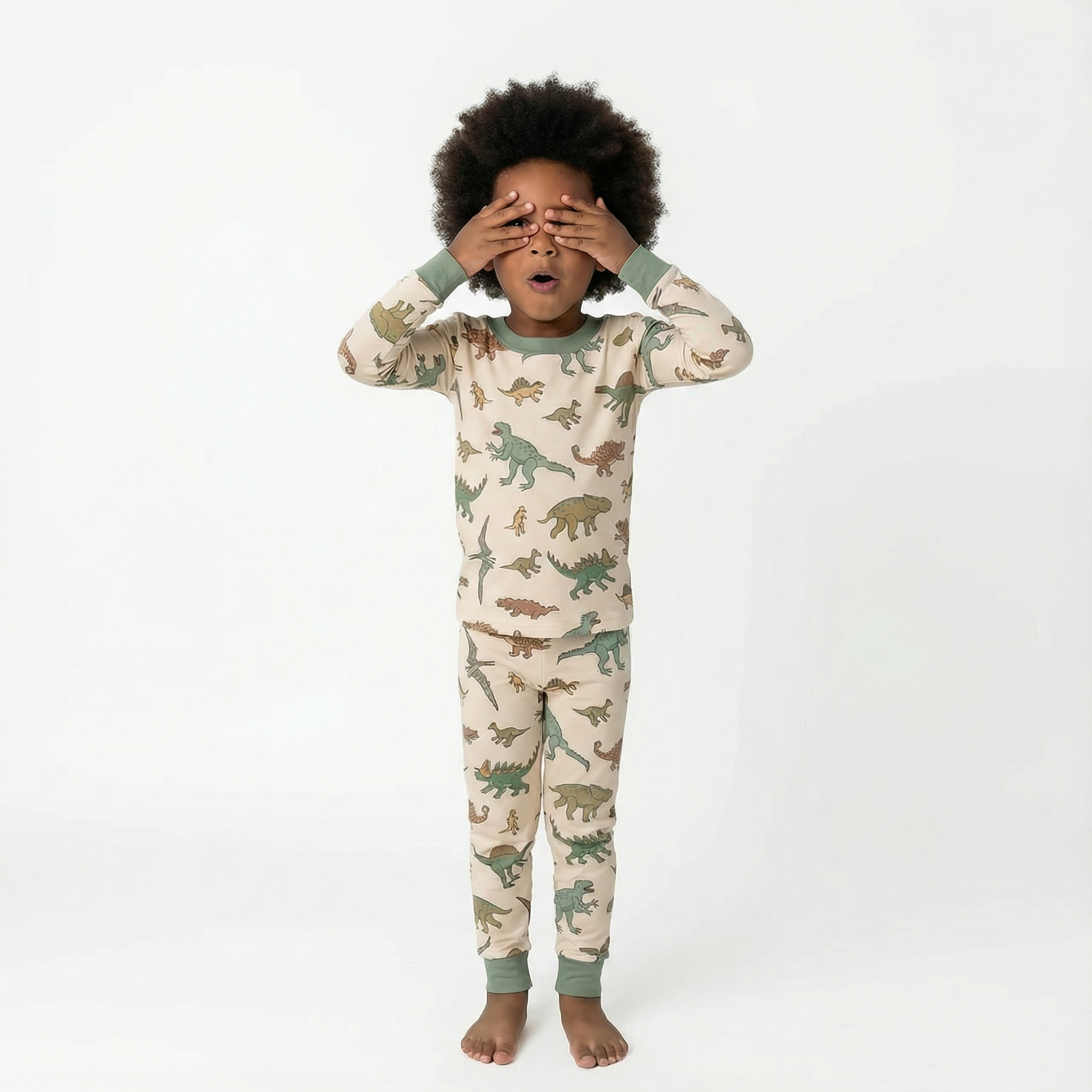 Dinosaur Dreamland Two-Piece Pajama Set For Kids