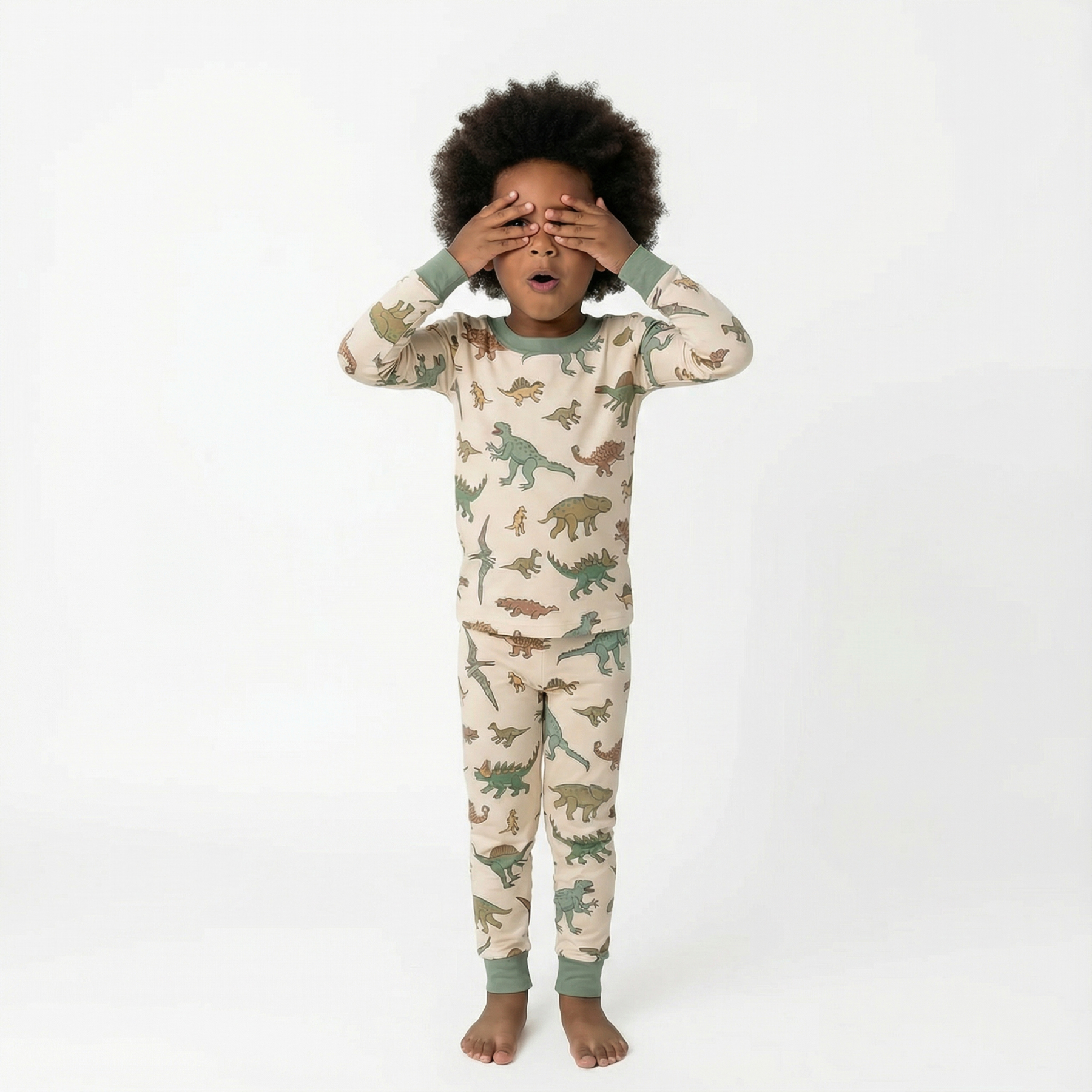 Dinosaur Dreamland Two-Piece Pajama Set For Kids