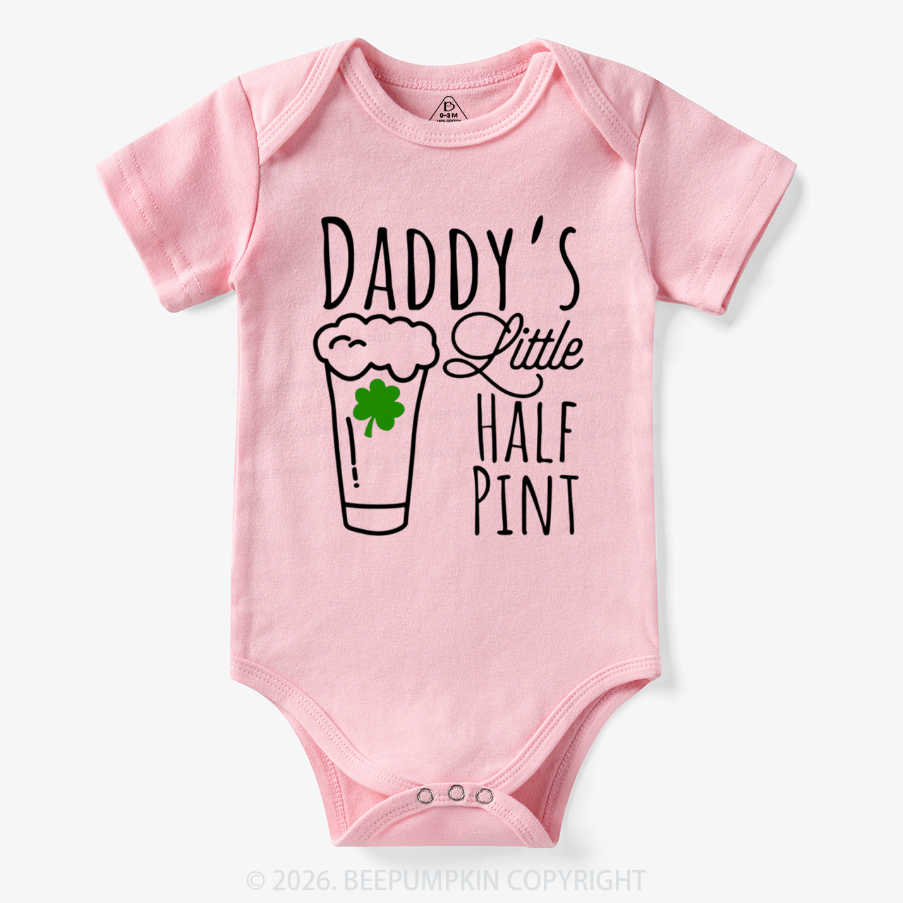 Daddy's Little Half Pint St. Patrick's Day Bodysuit