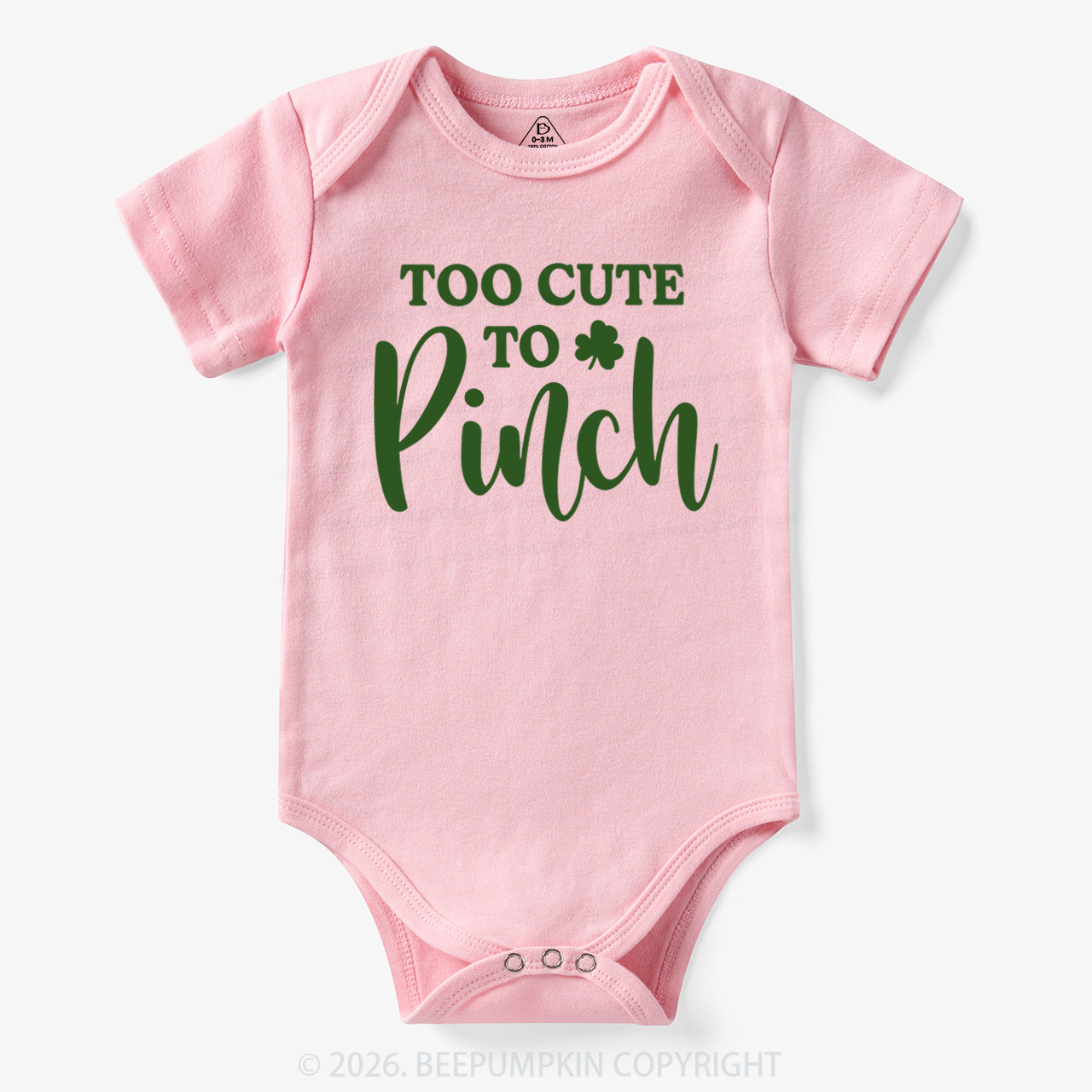 Too Cute To Pinch St. Patrick's Day Bodysuit