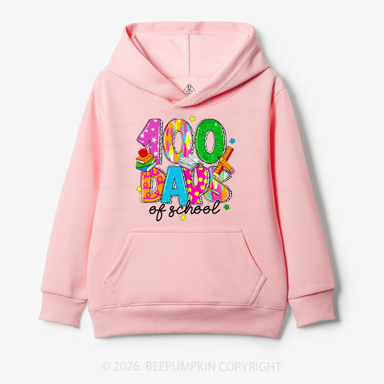 Bright & Fun 100 Days of School Toddler&Kid's Hoodies
