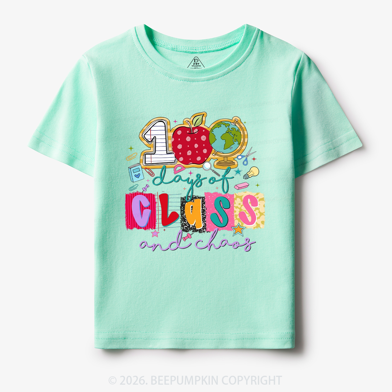 Class And Chaos 100 Days of School Toddler&Kid's Tees