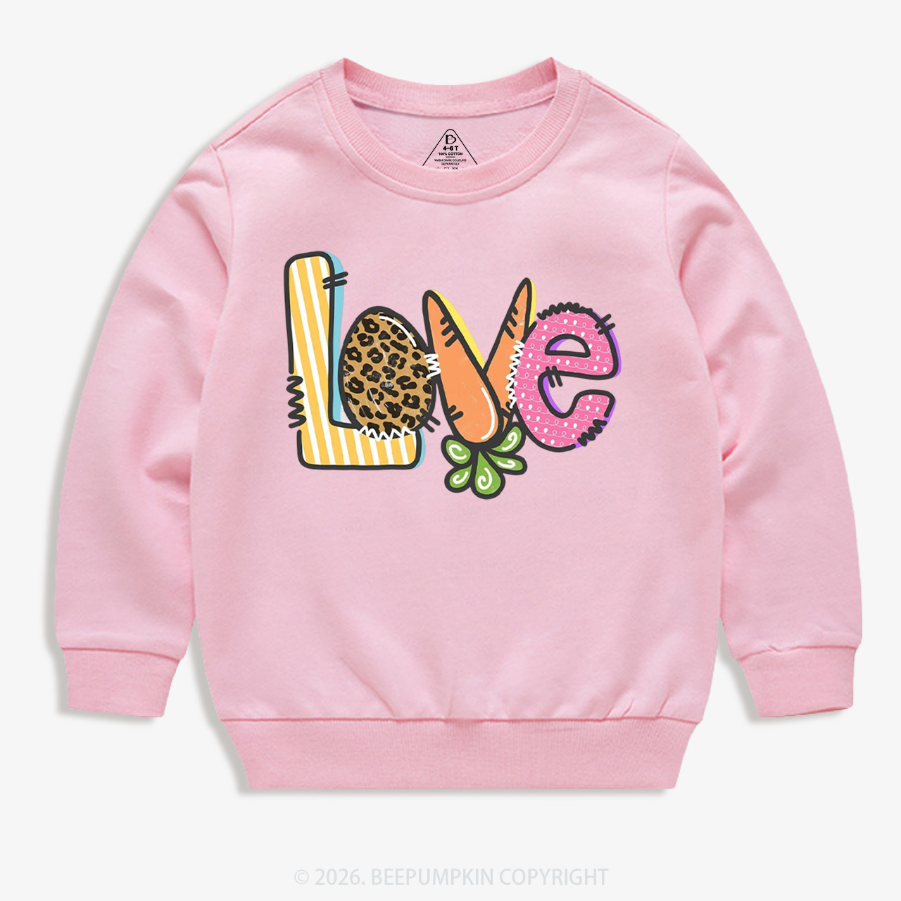 Easter Carrot Love Kid's Sweatshirt