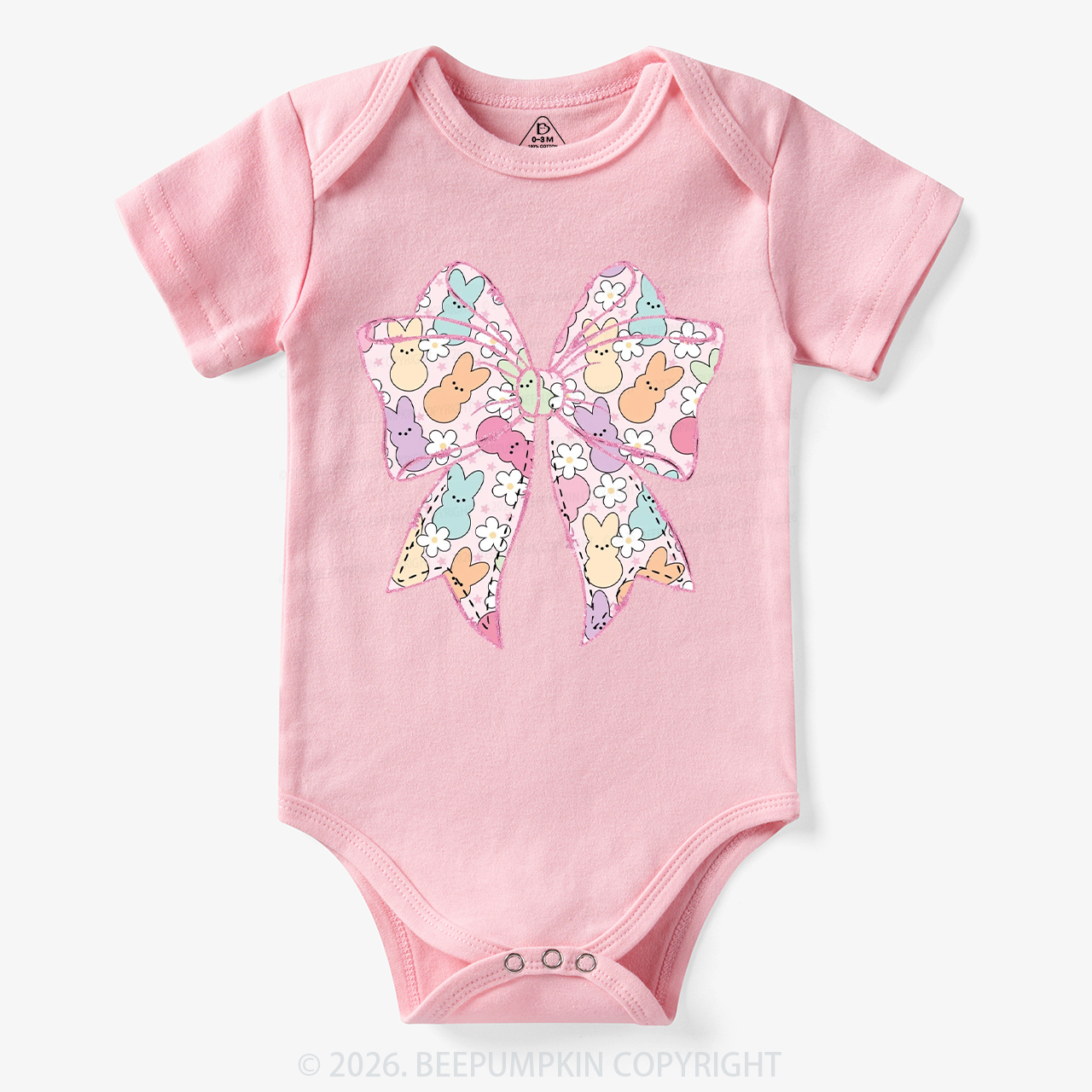 Easter Coquette Bunny Bow Bodysuit