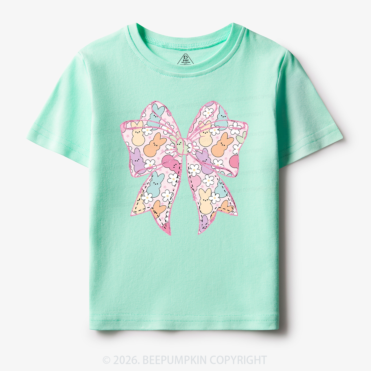 Easter Coquette Bunny Bow Toddler&Kid's Tees