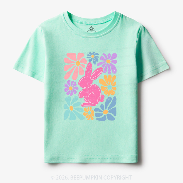 Easter Bunny Floral Toddler&Kid's Tees