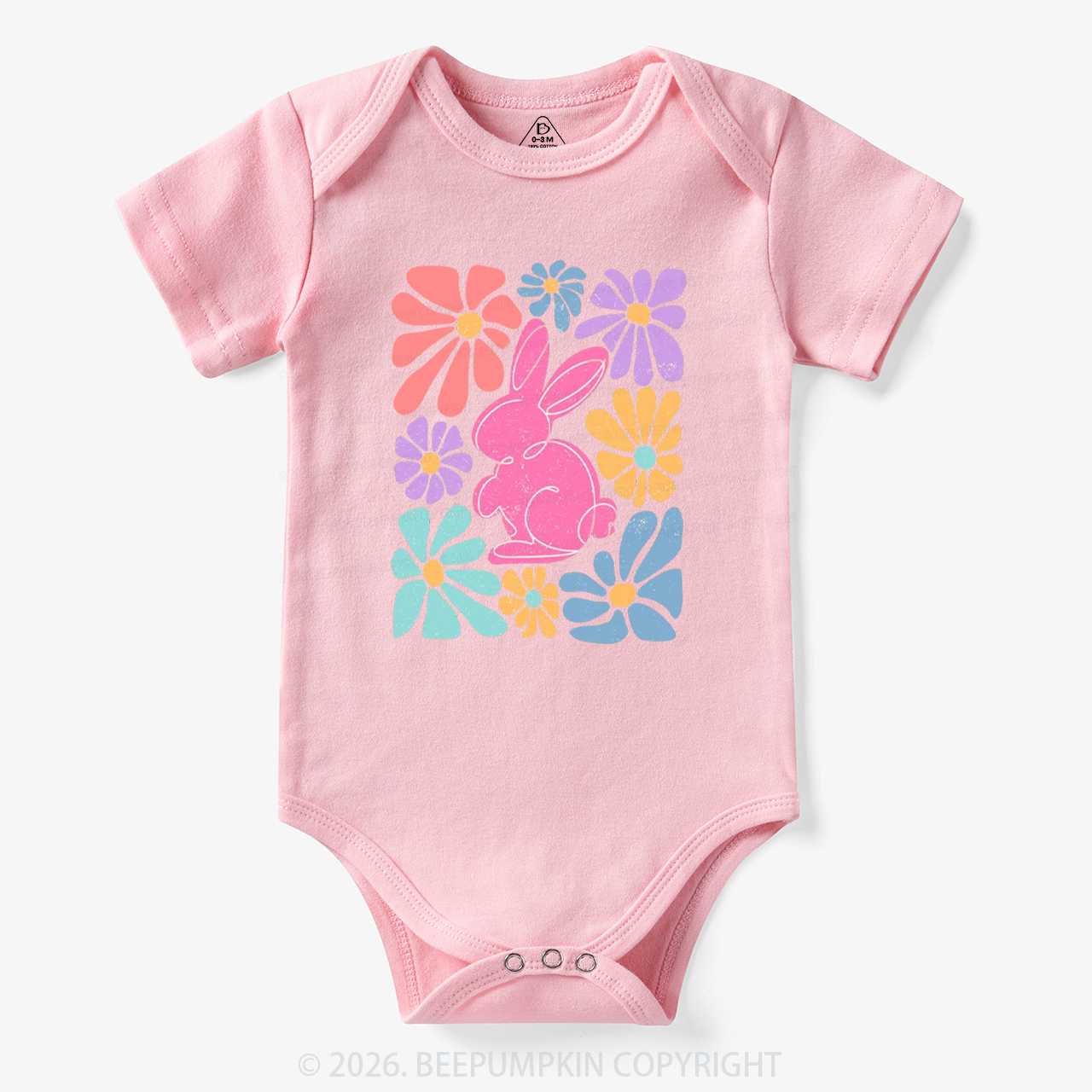 Easter Bunny Floral Bodysuit