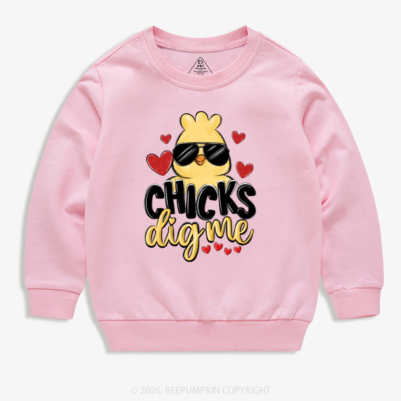 Chicks Dig Me Easter Kid's Sweatshirt