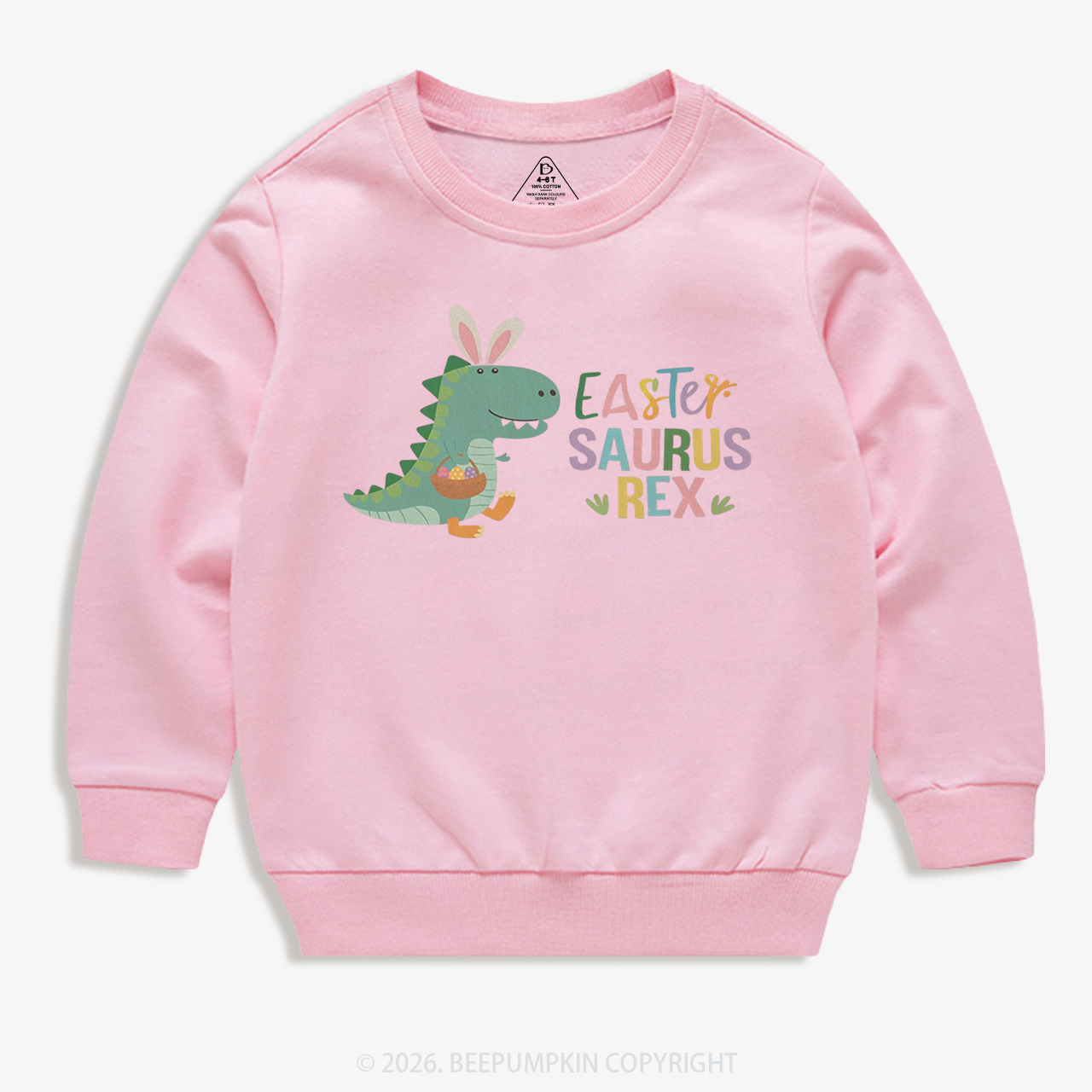 Easter Saurus Rex Kid's Sweatshirt