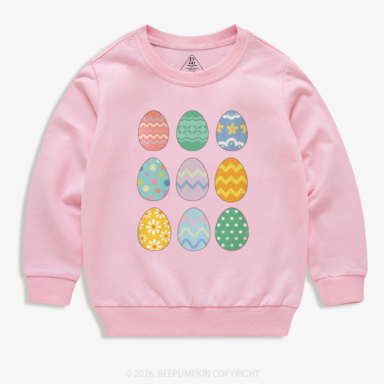 Cute Pastel Easter Egg Kid's Sweatshirt