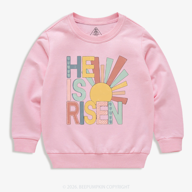 He Is Risen Love Like Jesu Easter Kid's Sweatshirt