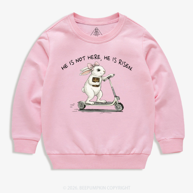 He Is Not Here He Is Risen Kid's Sweatshirt