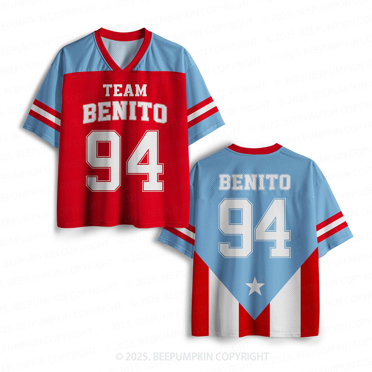 Personalized Benito Team Matching Mesh Jersey For Family