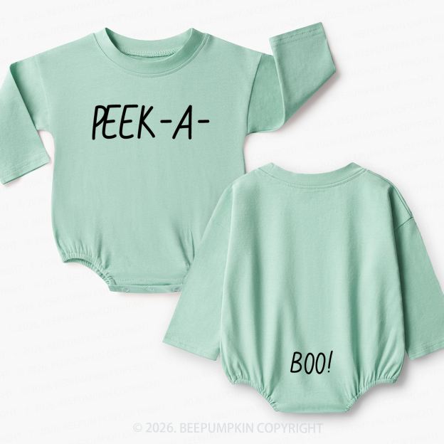 Peek A Boo Baby Bubble Romper