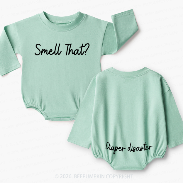 Smell That Diaper Disaster Baby Bubble Romper