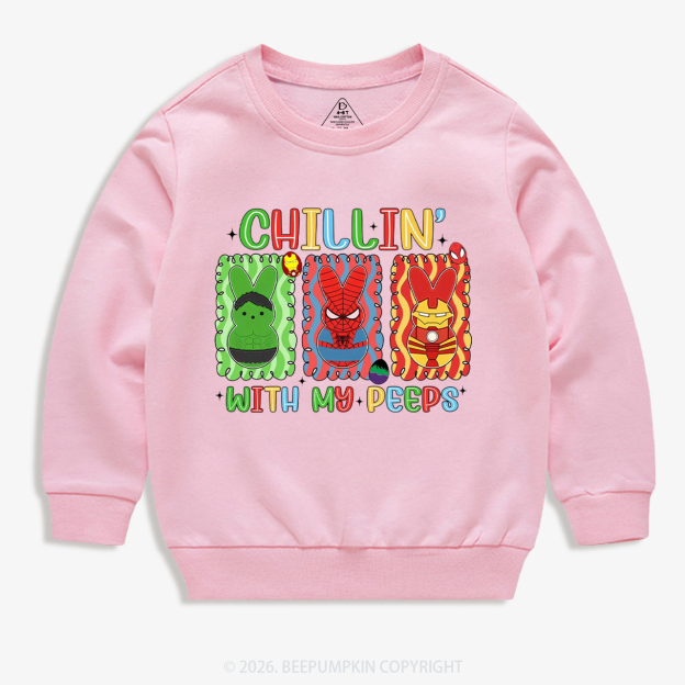 Chillin With My Friends Kid's Sweatshirt