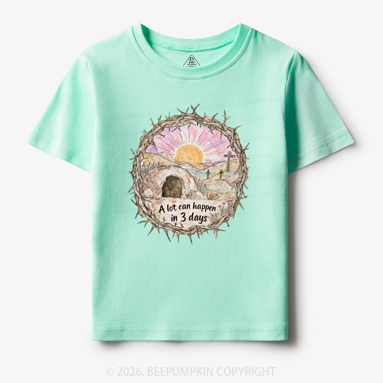 A Lot Can Happen in 3 Days Christian Toddler&Kid's Tees