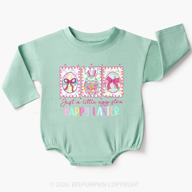 Just A Little Egg Star Easter Baby Bubble Romper
