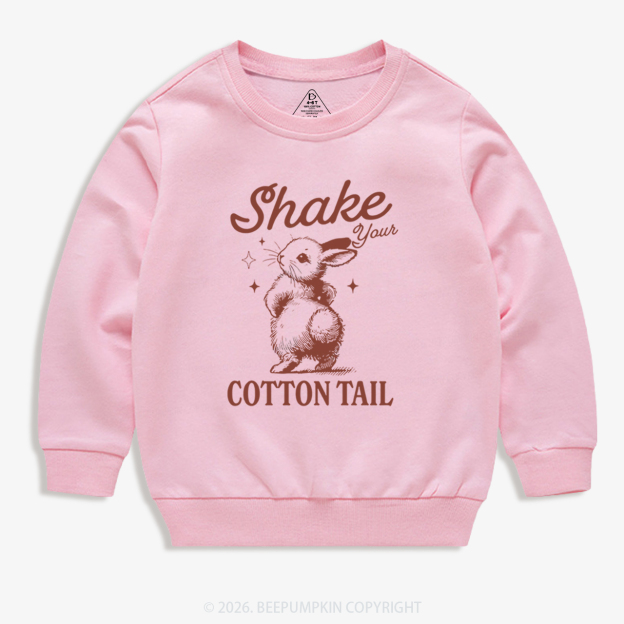 Shake Your Cotton Tail Easter Kid's Sweatshirt