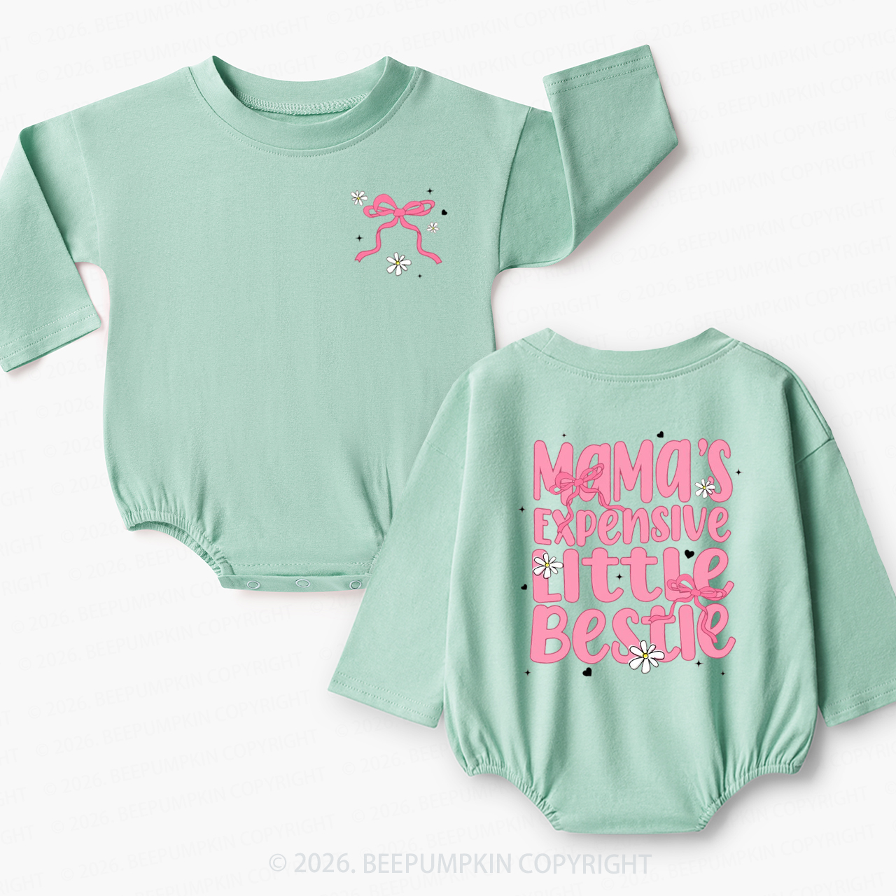 Mama’s Expensive Little Bestie Baby Bubble Romper