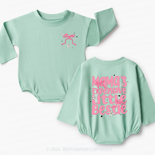 Mama’s Expensive Little Bestie Baby Bubble Romper