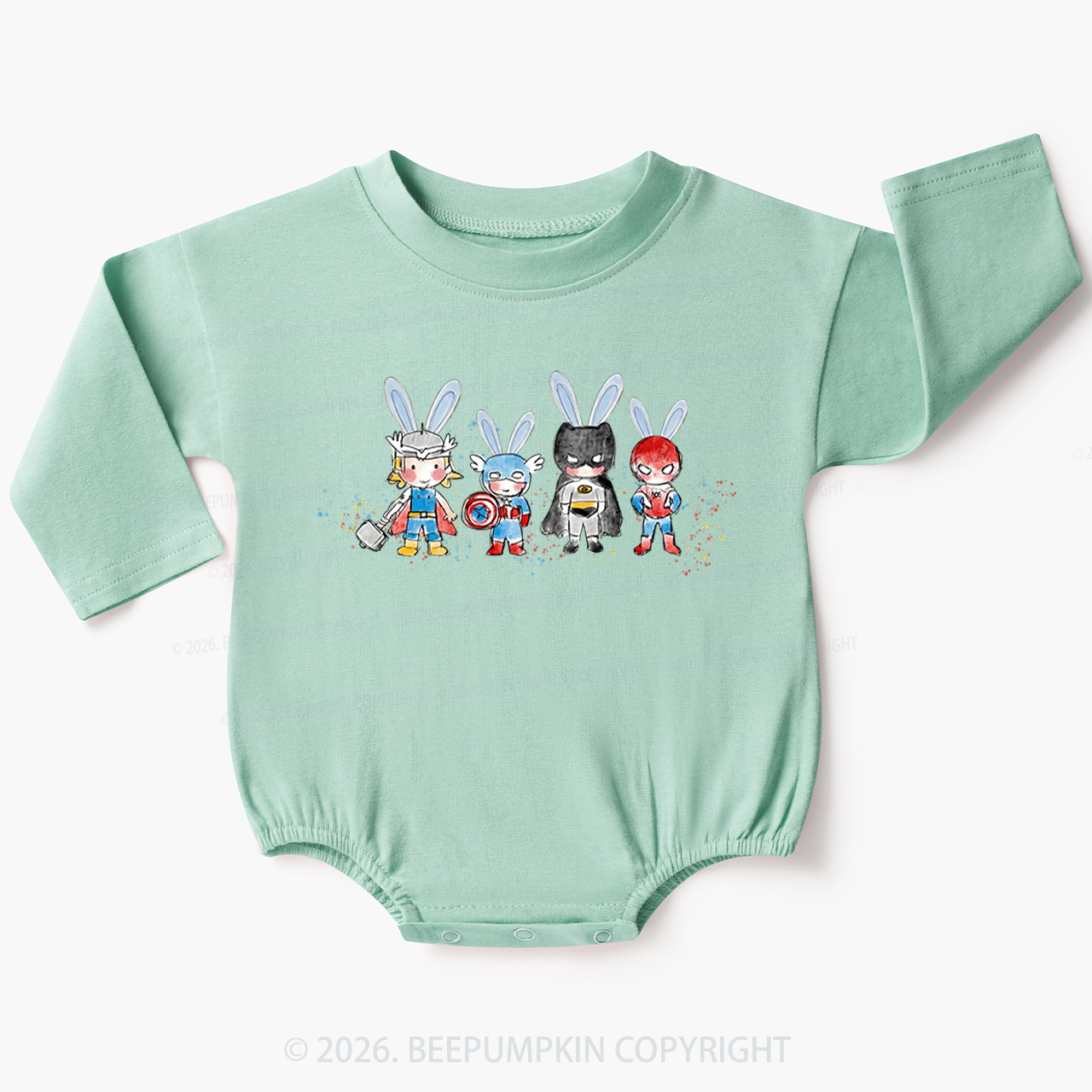Easter Cute Cartoon Bunny Baby Bubble Romper
