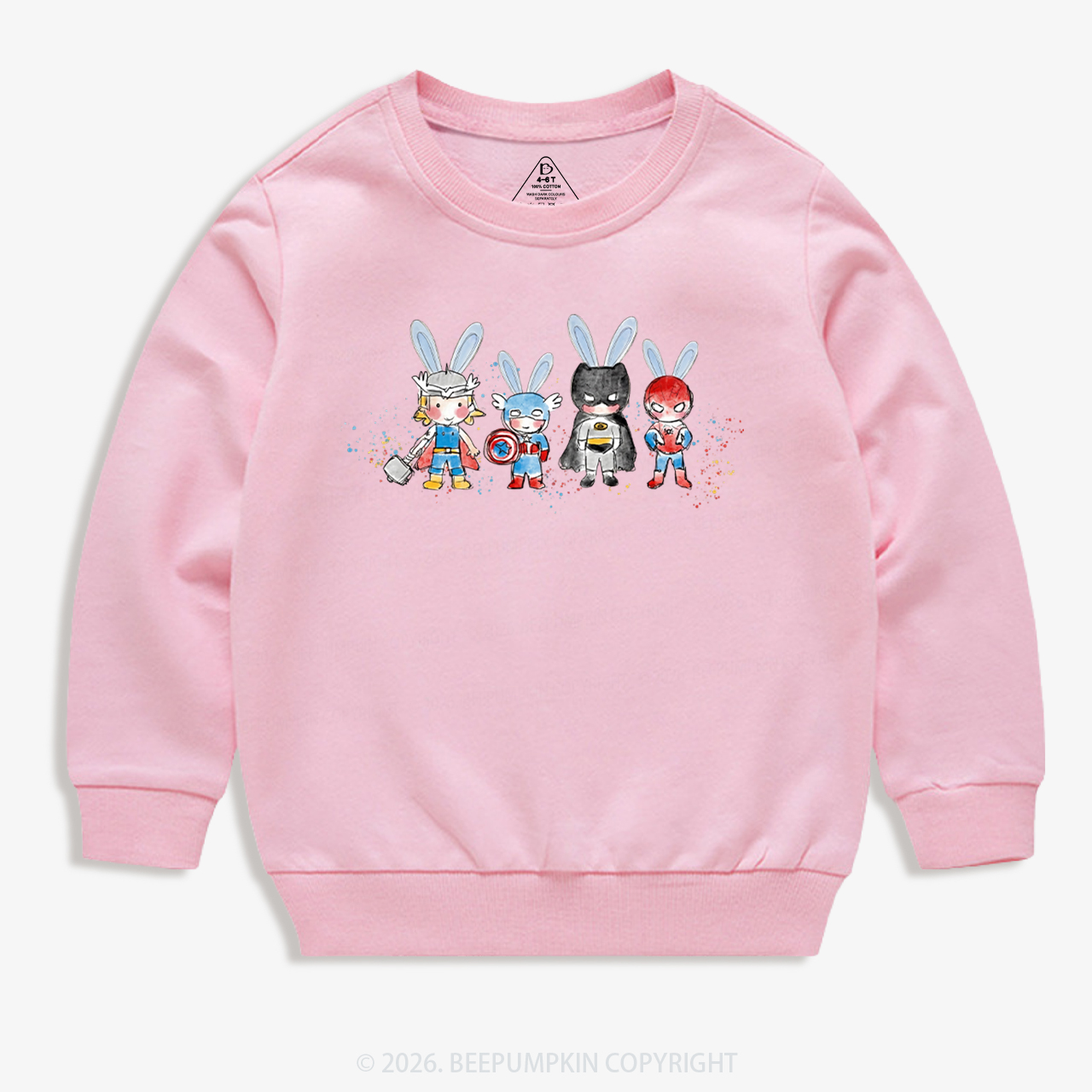 Easter Cute Cartoon Bunny Kid's Sweatshirt