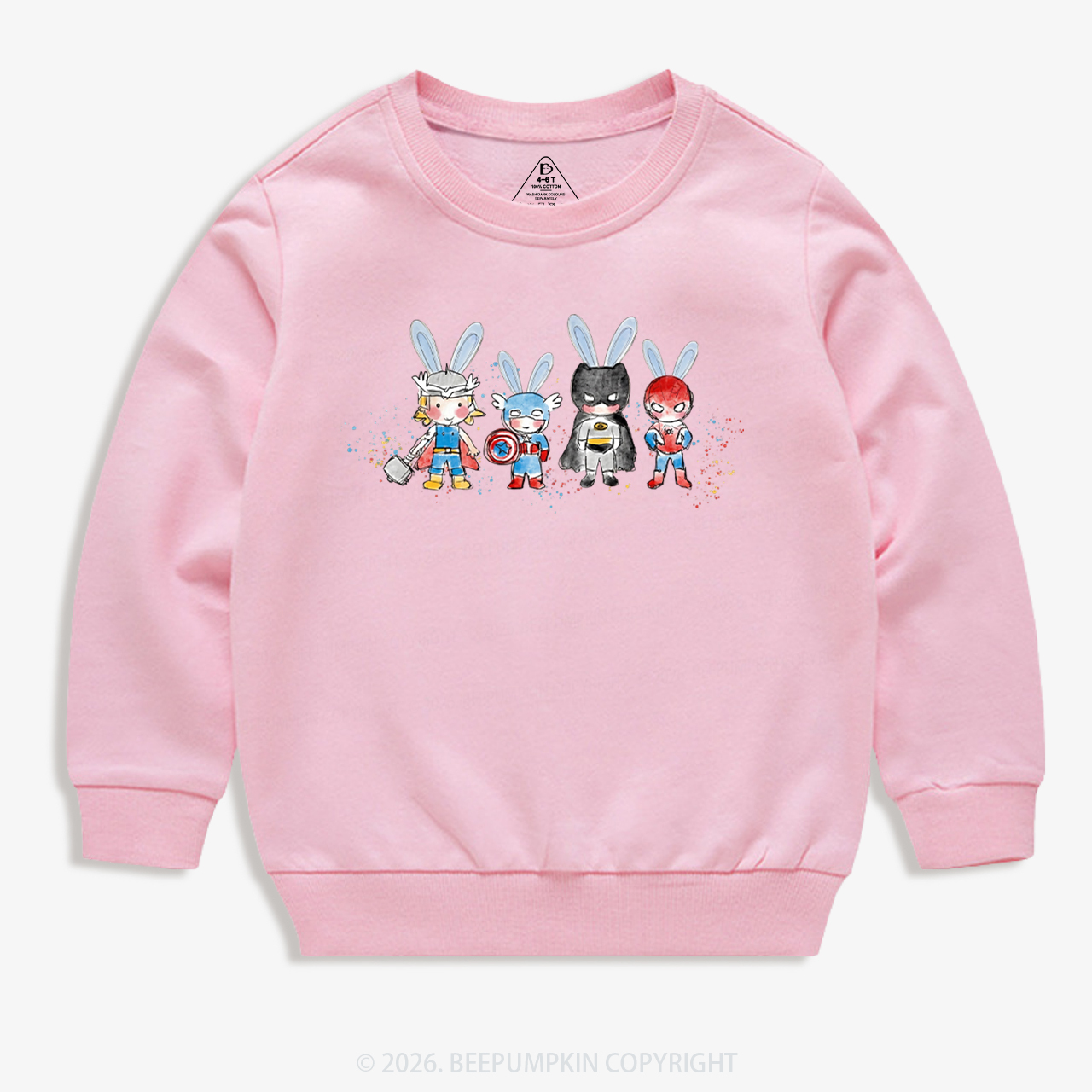 Easter Cute Cartoon Bunny Kid's Sweatshirt