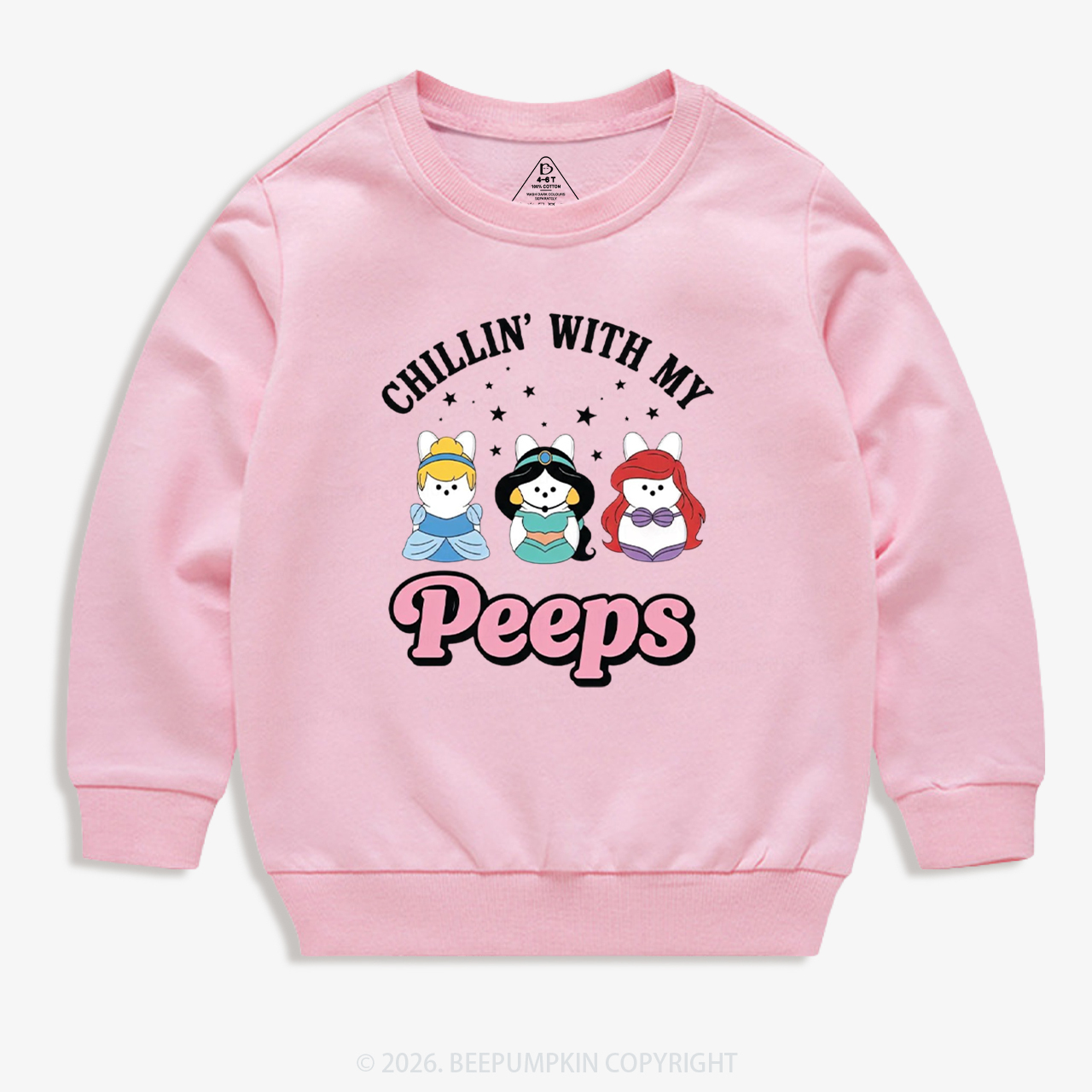 Chillin With My Peeps Bunny Kid's Sweatshirt